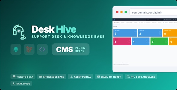 DeskHive – Laravel Support Ticket Knowledge Base System DeskHive – Laravel Support Ticket Knowledge Base System