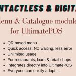 Digital Product catalogue Menu module for UltimatePOS (With SaaS compatible)