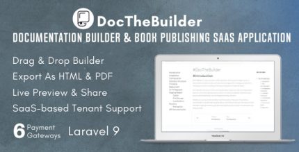DocTheBuilder - Documentation Builder eBook Publishing SaaS Application