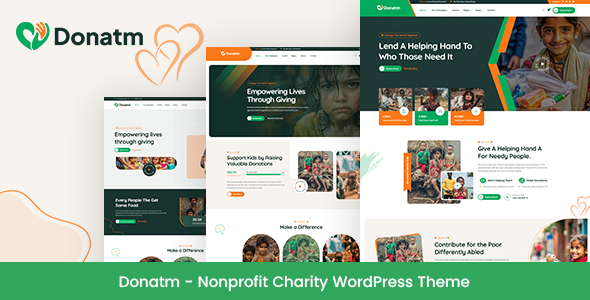 Donatm - Nonprofit Charity WordPress Theme Donatm - Nonprofit Charity WordPress Theme