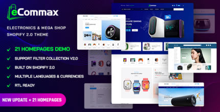 Ecommax - Electronics Multi-Purpose Shopify Theme