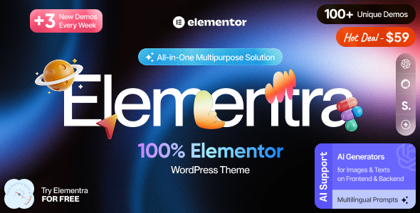 Elementra - 100% Elementor WordPress Theme Elementra - 100% Elementor WordPress Theme