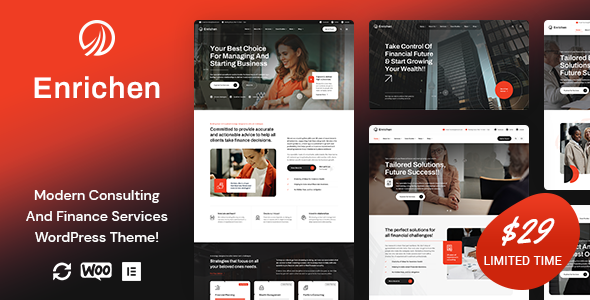 Enrichen - Consulting And Finance Services WordPress Theme Enrichen - Consulting And Finance Services WordPress Theme