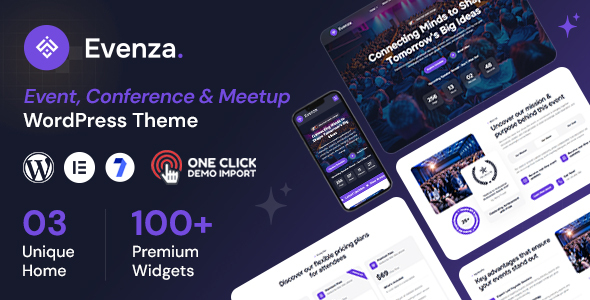 Evenza - Event Conference WordPress Theme Evenza - Event Conference WordPress Theme