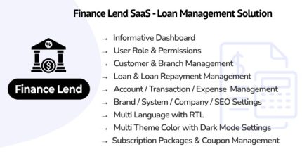FinanceLend SaaS - Loan Management Solution