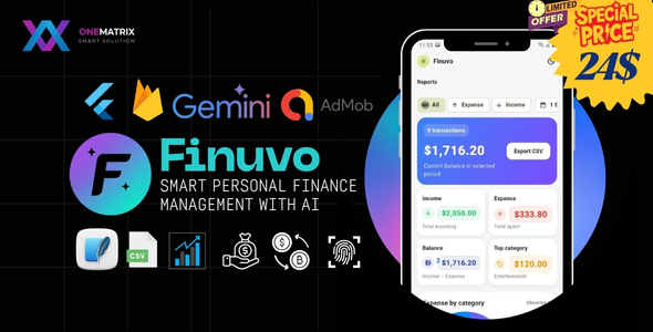 Finuvo - Smart finance manager with AI Finuvo - Smart finance manager with AI