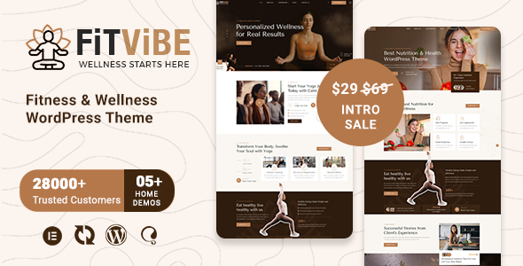 Fitvibe – Fitness Wellness WordPress Theme Fitvibe – Fitness Wellness WordPress Theme