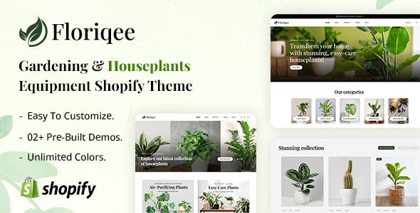 Floriqee - Houseplants Gardening Shopify Theme