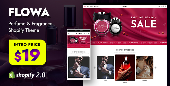 Flowa – Perfume Fragrance Shopify Theme