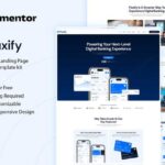 Fluxify - Mobile App Landing Page Elementor Template Kit