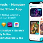 Game Store App ANDROID + IOS + FIGMA + XD + Sketch | UI Kit | React Native | Genesis