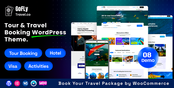 Gofly - Tour Booking and Travel Agency WordPress Theme Gofly - Tour Booking and Travel Agency WordPress Theme