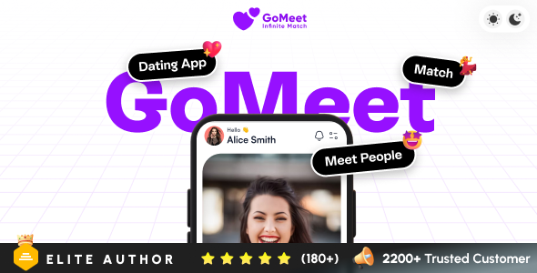 GoMeet - Complete Social Dating Mobile App | Online Dating | Match, Chat Video Dating | Dating App GoMeet - Complete Social Dating Mobile App | Online Dating | Match, Chat Video Dating | Dating App