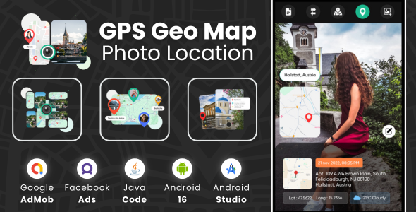 GPS Geo Map Photo Location with AdMob Facebook Ads Android GPS Geo Map Photo Location with AdMob Facebook Ads Android