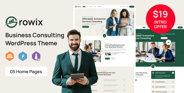 Growix – Business Consulting WordPress Theme Growix – Business Consulting WordPress Theme