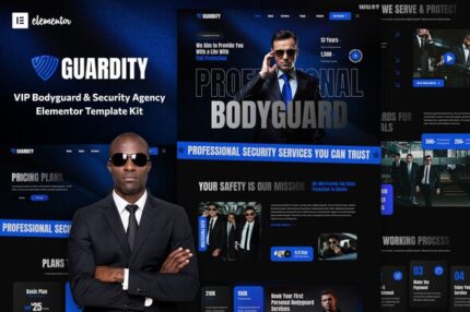 Guardity - VIP Bodyguard Security Agency Elementor Template Kit
