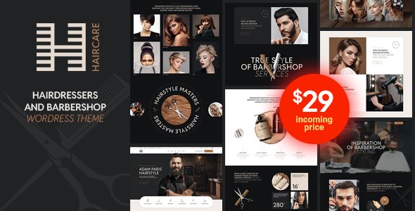 Haires - Hair Salon and Hairdresser WordPress Theme Haires - Hair Salon and Hairdresser WordPress Theme
