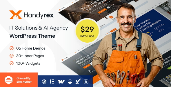 Handyrex - Handyman Services Repair WordPress Theme Handyrex - Handyman Services Repair WordPress Theme