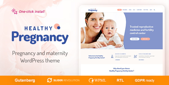 Healthy Pregnancy - Health Medical WordPress Theme Healthy Pregnancy - Health Medical WordPress Theme