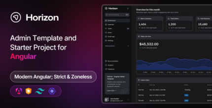 Horizon - Angular Admin Template