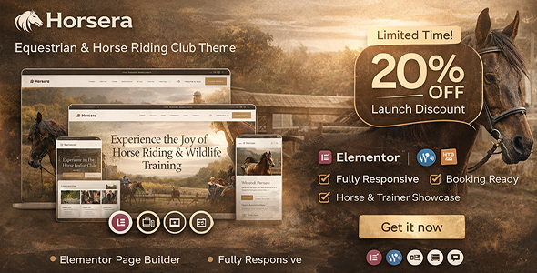 Horsera – Equestrian Horse Riding Club WordPress Theme Horsera – Equestrian Horse Riding Club WordPress Theme