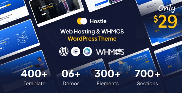 Hostie - Web Hosting WHMCS WordPress Theme