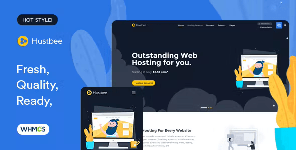Hustbee - Hosting HTML WHMCS Template