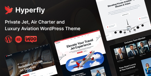 HyperFly - Private Jet Charter Aviation WordPress Theme HyperFly - Private Jet Charter Aviation WordPress Theme