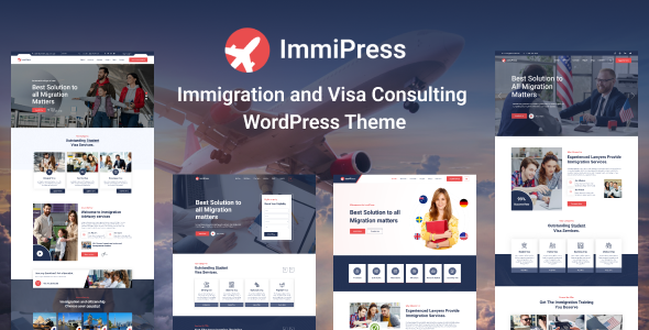 ImmiPress - Immigration and Visa Consulting WordPress Theme ImmiPress - Immigration and Visa Consulting WordPress Theme