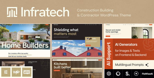 Infratech - Construction Building Contractor WordPress Theme Infratech - Construction Building Contractor WordPress Theme