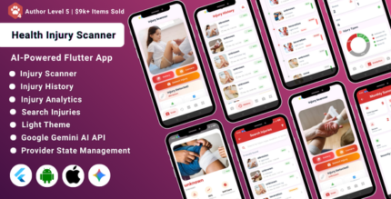 InjuriScan AI – Smart Injury Scanner Health Assistant Flutter App