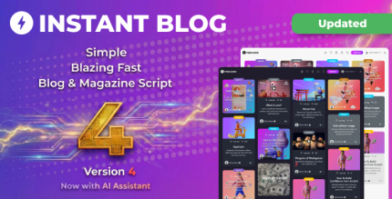 Instant Blog - Fast Simple Blog Php Script