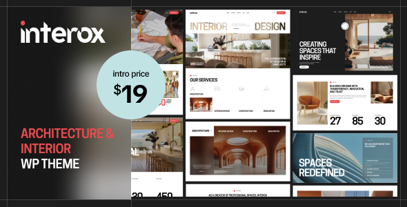 Interox – Architecture Interior Design WordPress Theme Interox – Architecture Interior Design WordPress Theme