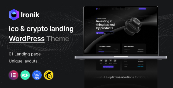 Ironik - ICO Crypto Landing WordPress Theme Ironik - ICO Crypto Landing WordPress Theme