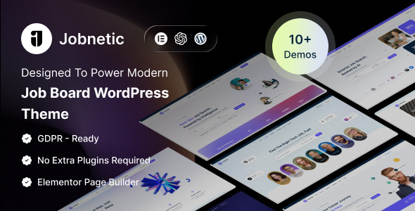Jobnetic – Job Board Career Portal WordPress Theme Jobnetic – Job Board Career Portal WordPress Theme