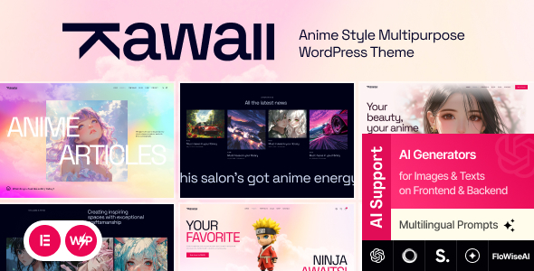Kawaii - Anime Creative Original WordPress Theme Kawaii - Anime Creative Original WordPress Theme