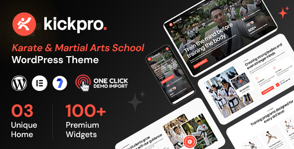 Kickpro - Karate Martial Arts School WordPress Theme Kickpro - Karate Martial Arts School WordPress Theme