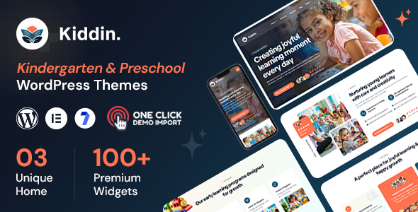 Kiddin - Kindergarten Preschool WordPress Theme Kiddin - Kindergarten Preschool WordPress Theme