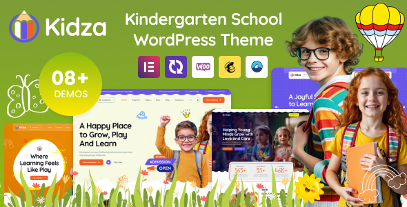 Kidza - Kindergarten WordPress Theme for PreScool Kidza - Kindergarten WordPress Theme for PreScool