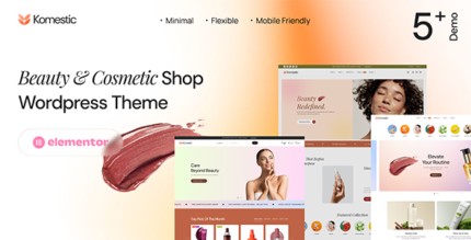 Komestic - Beauty Cosmetics Shop WordPress Theme