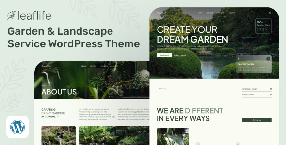 LeafLife - Garden Landscape Service WordPress Theme LeafLife - Garden Landscape Service WordPress Theme