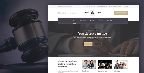 LegalPress — WordPress Theme for Lawyers, Consultants, and Financial Firms LegalPress — WordPress Theme for Lawyers, Consultants, and Financial Firms