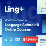 LingPlus - Language School Online Courses WordPress Theme