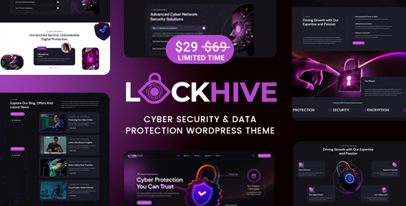 Lockhive – Cyber Security WordPress Theme Lockhive – Cyber Security WordPress Theme