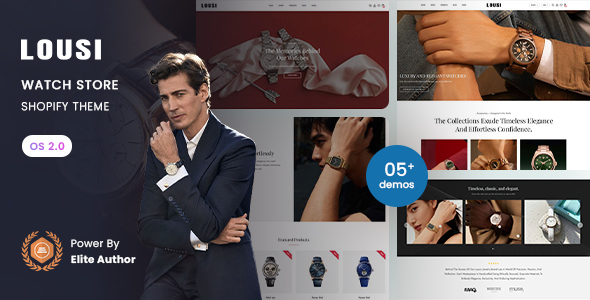 Lousi - Watch Store Shopify 2.0 Theme