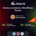 Matrik - Factory Industry WordPress Theme