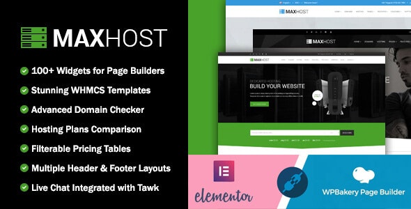 MaxHost - Web Hosting, WHMCS and Corporate Business WordPress Theme with WooCommerce MaxHost - Web Hosting, WHMCS and Corporate Business WordPress Theme with WooCommerce