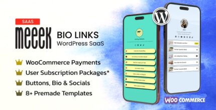 Meeek - Bio Links SaaS (WordPress) [Regular License]