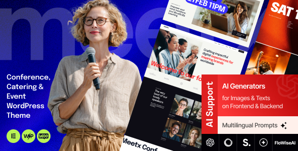 Meetx - Conference, Catering Event WordPress Theme Meetx - Conference, Catering Event WordPress Theme