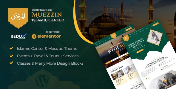 Muezzin - Islamic Center Mosque WordPress Theme + RTL Muezzin - Islamic Center Mosque WordPress Theme + RTL